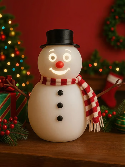 Christmas Talking Animated Winking Snowman