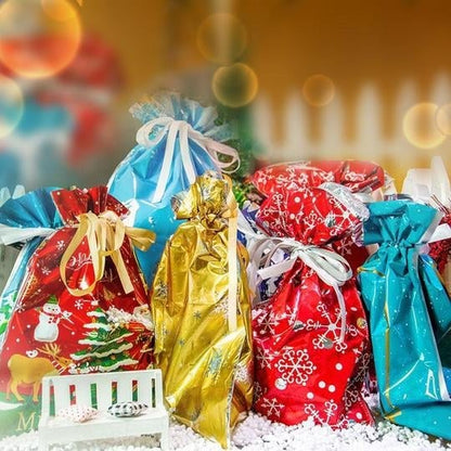 🎄Drawstring Christmas Gift Bags 🎅Christmas Early Bird Offer: 50% OFF!