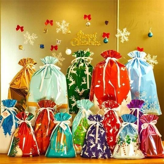 🎄Drawstring Christmas Gift Bags 🎅Christmas Early Bird Offer: 50% OFF!
